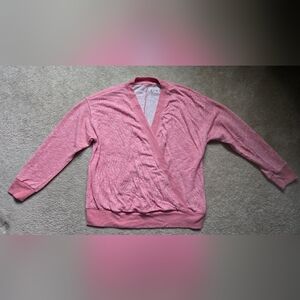 Lane Bryant Livi Coral V-Neck Sweatshirt Size 1X